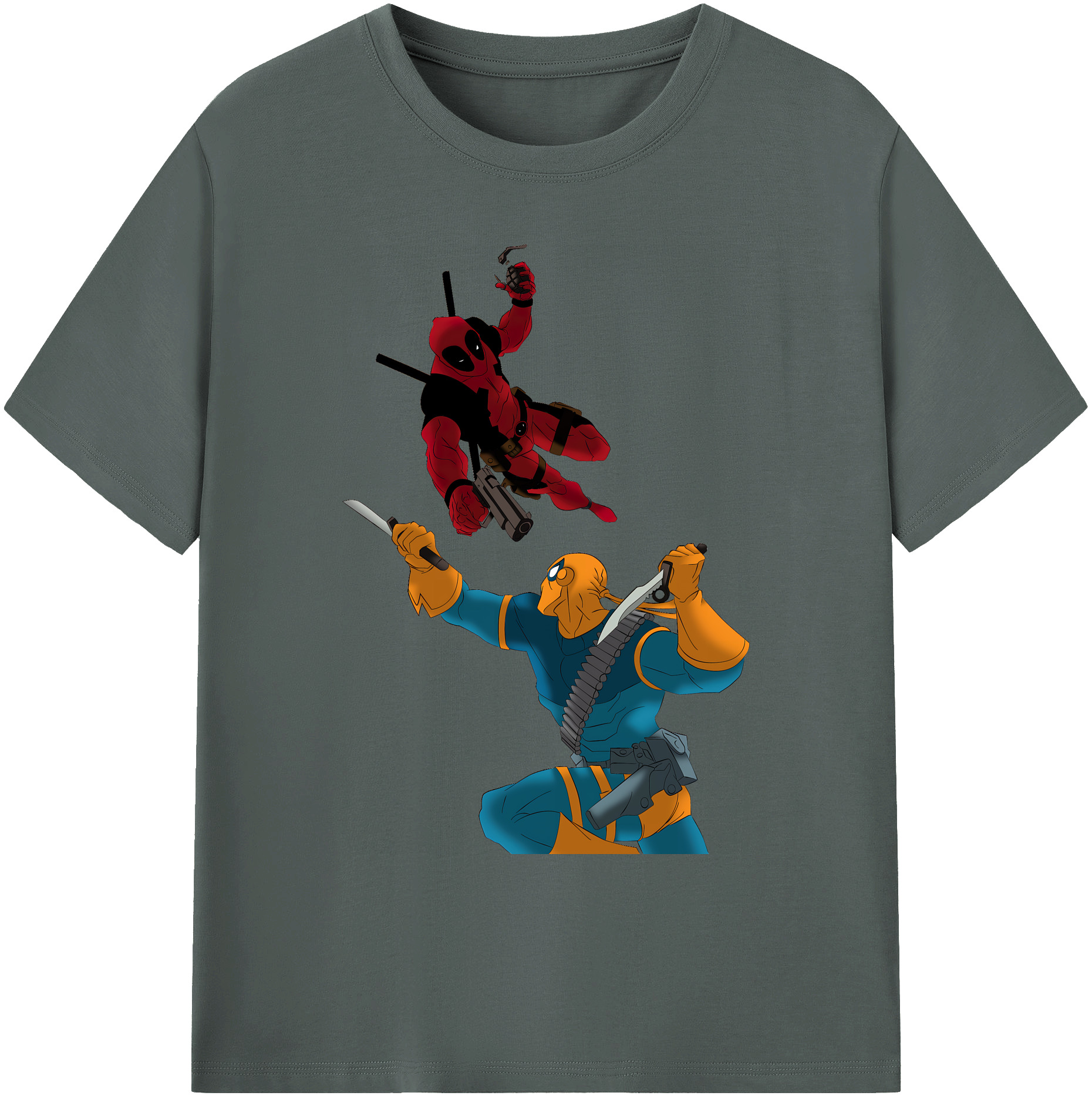 （画像用） Deadpool デッドプール 綿100％ メンズ半袖Tシャツ｜肌触りやわらか＆通気性